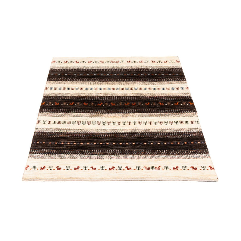 Alfombra Gabbeh - Loribaft Persa - Real - 128 x 81 cm - gris