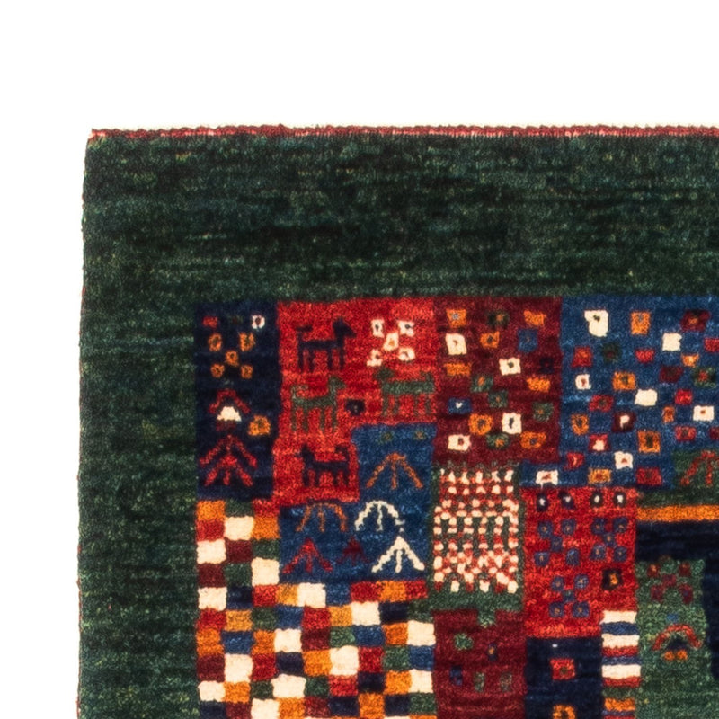 Alfombra Gabbeh - Loribaft Persa - Real - 134 x 82 cm - multicolor