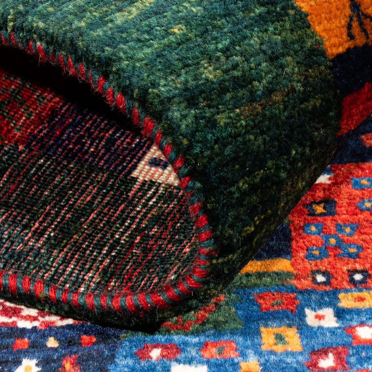 Alfombra Gabbeh - Loribaft Persa - Real - 134 x 82 cm - multicolor