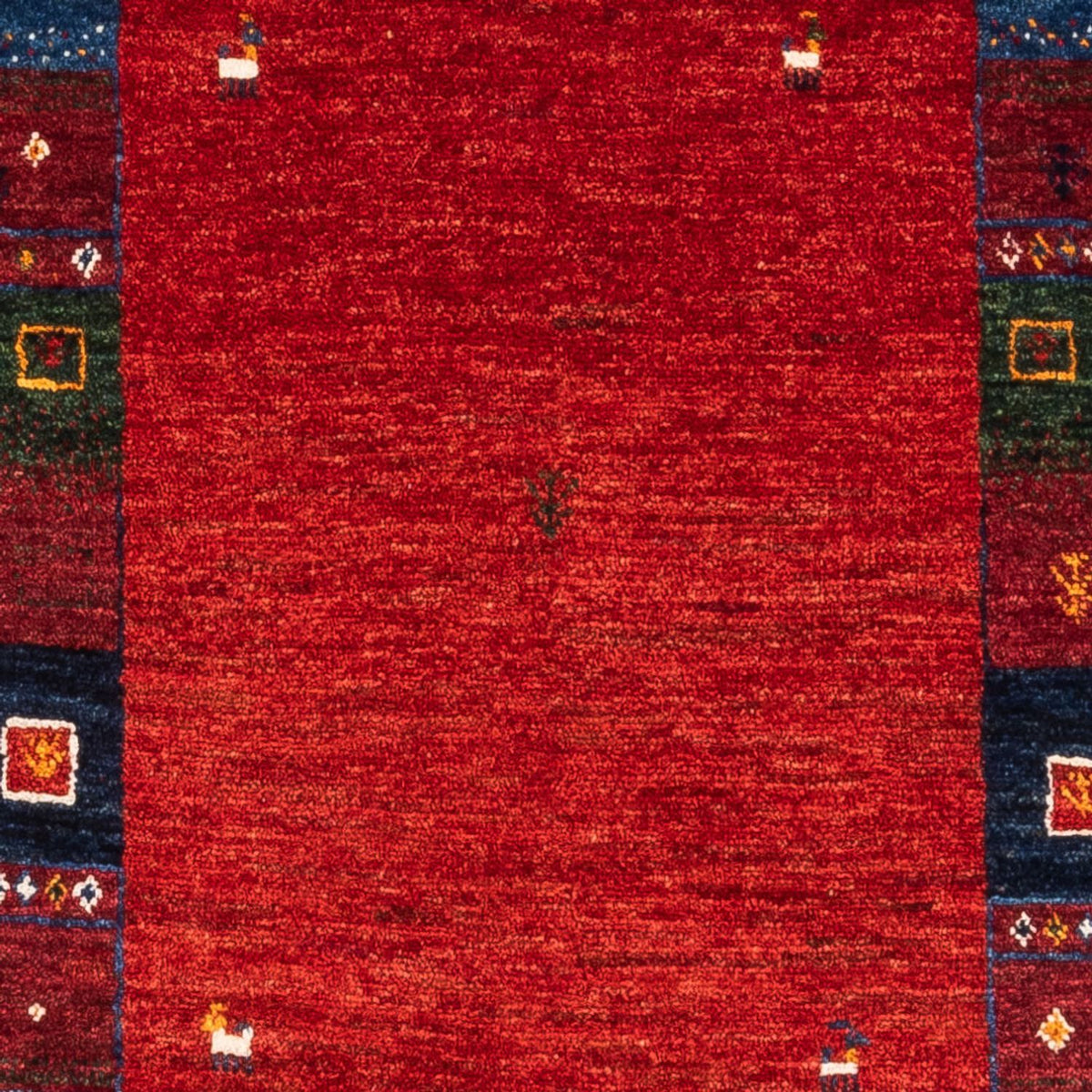 Alfombra Gabbeh - Loribaft Persa - Real - 121 x 81 cm - multicolor