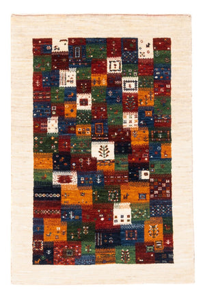 Alfombra Gabbeh - Loribaft Persa - Real - 125 x 83 cm - multicolor