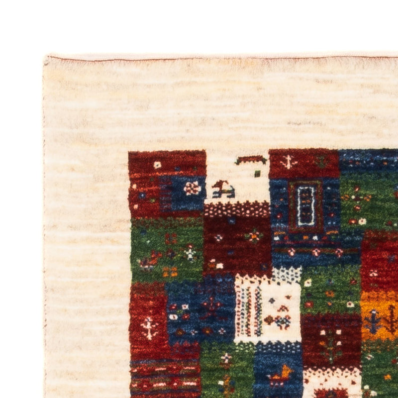 Alfombra Gabbeh - Loribaft Persa - Real - 125 x 83 cm - multicolor