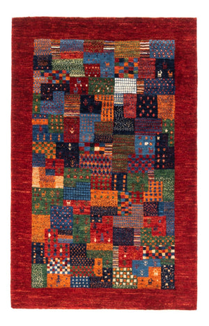 Alfombra Gabbeh - Loribaft Persa - Real - 133 x 87 cm - multicolor