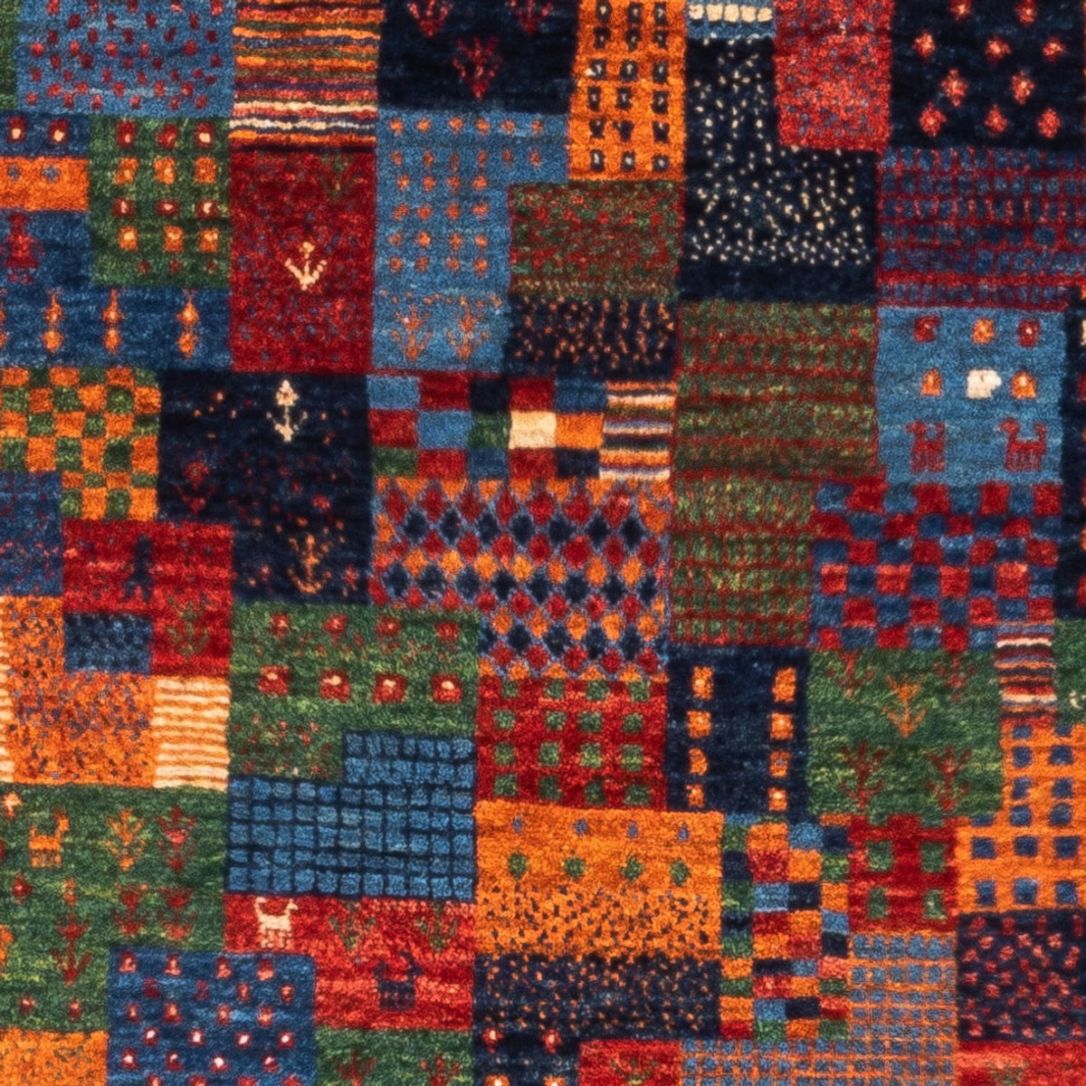 Alfombra Gabbeh - Loribaft Persa - Real - 133 x 87 cm - multicolor