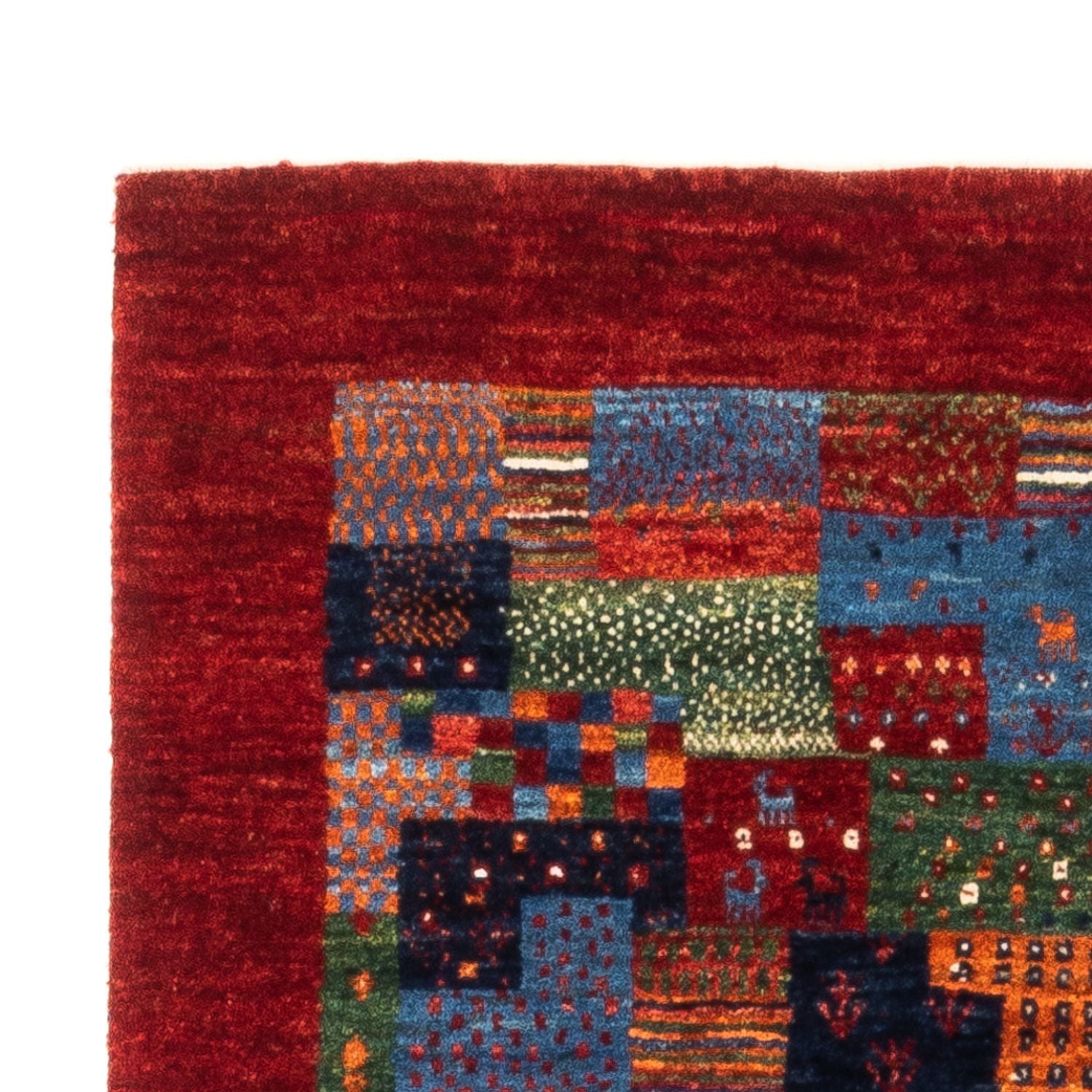 Alfombra Gabbeh - Loribaft Persa - Real - 133 x 87 cm - multicolor