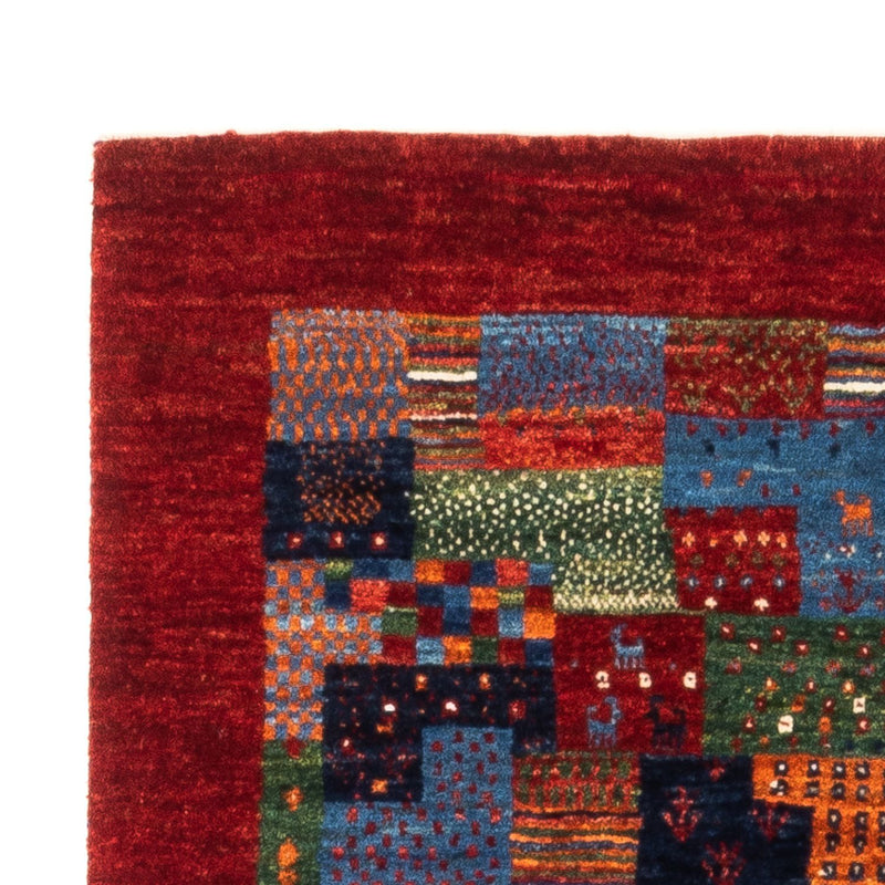 Alfombra Gabbeh - Loribaft Persa - Real - 133 x 87 cm - multicolor