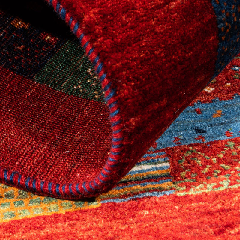 Alfombra Gabbeh - Loribaft Persa - Real - 133 x 87 cm - multicolor
