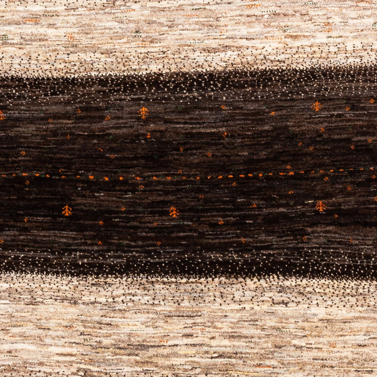 Alfombra Gabbeh - Loribaft Persa - 198 x 160 cm - gris