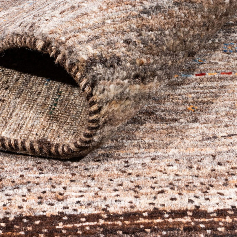 Alfombra Gabbeh - Loribaft Persa - 195 x 134 cm - gris
