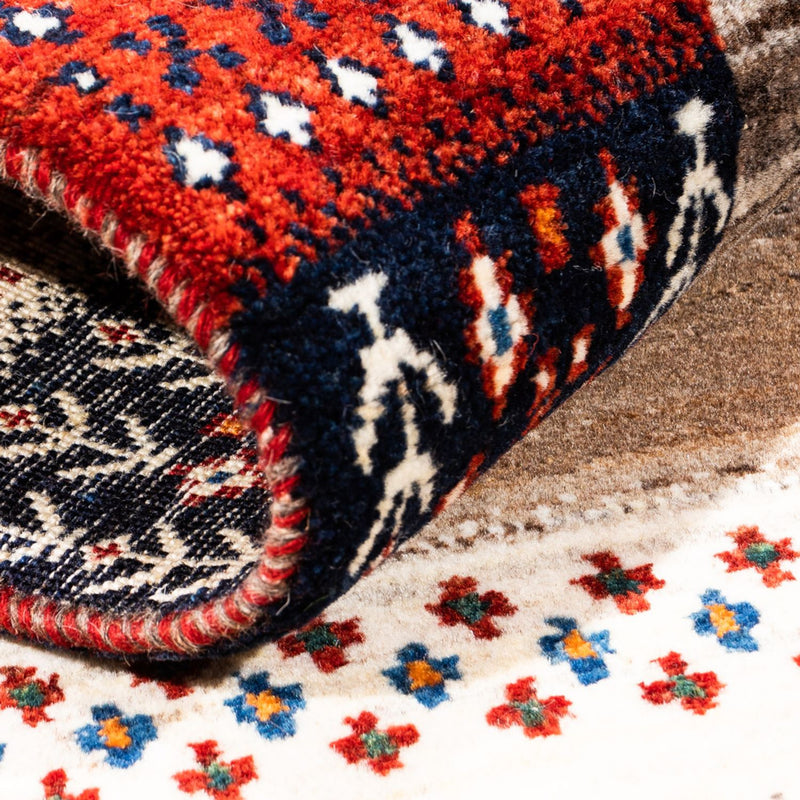 Alfombra Gabbeh - Loribaft Persa - Real - 147 x 103 cm - multicolor