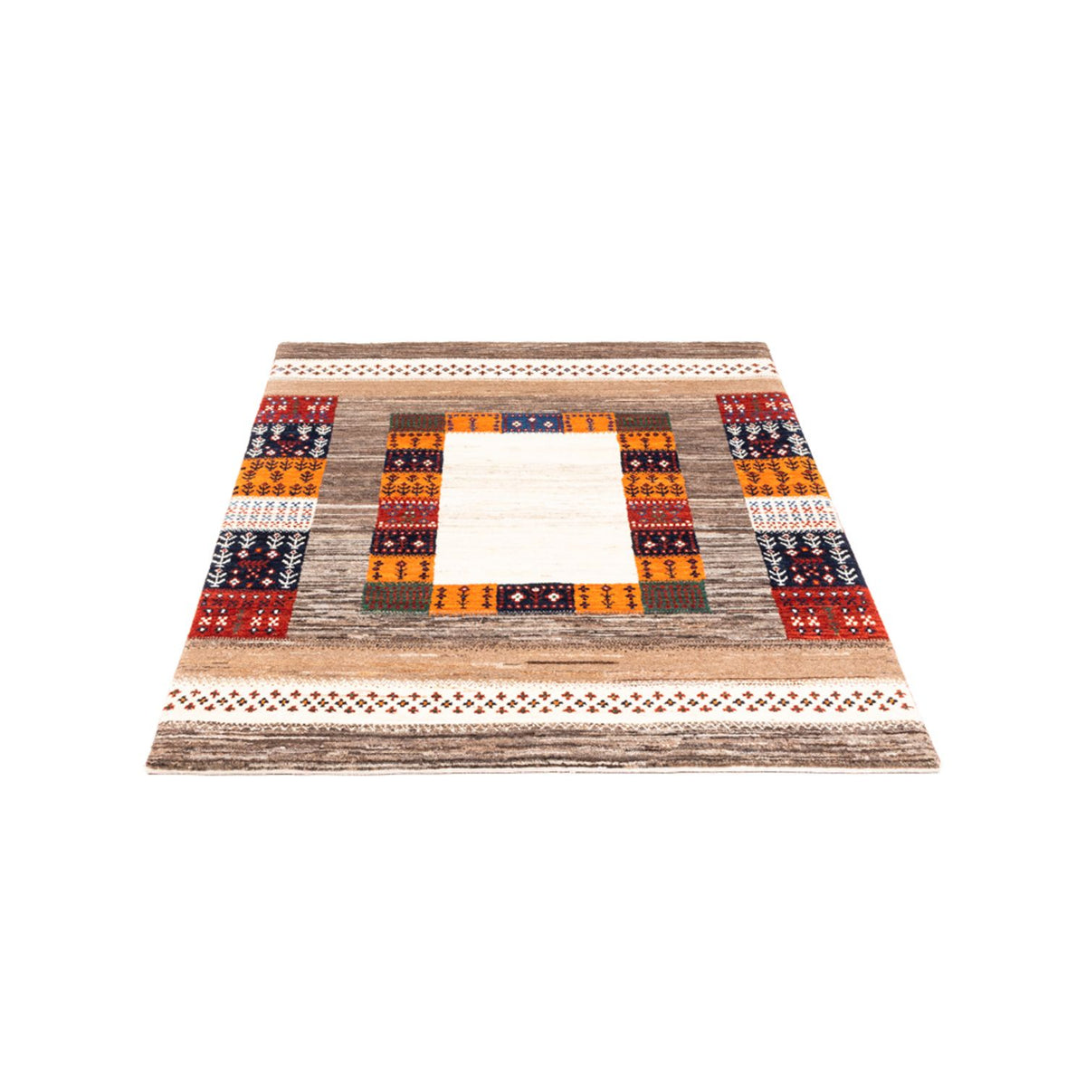Alfombra Gabbeh - Loribaft Persa - Real - 147 x 103 cm - multicolor
