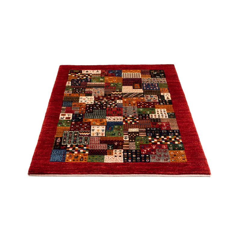 Alfombra Gabbeh - Loribaft Persa - Real - 142 x 88 cm - multicolor
