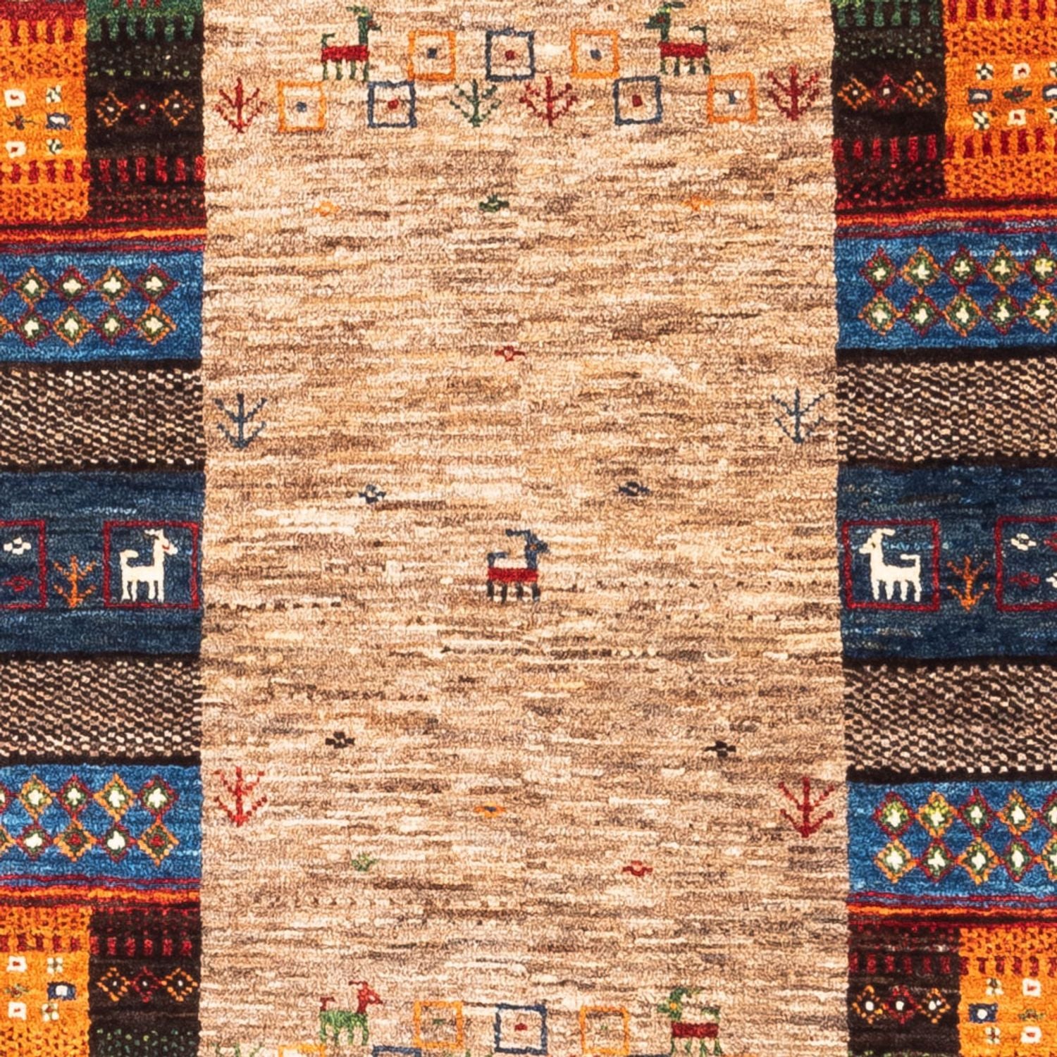 Alfombra Gabbeh - Loribaft Persa - Real - 147 x 86 cm - multicolor