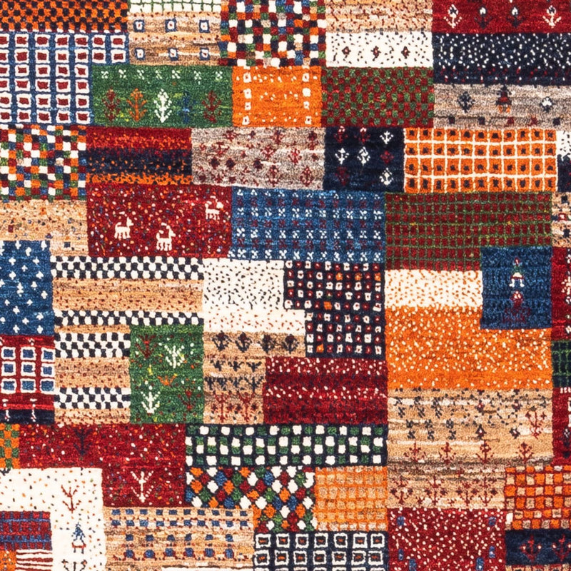 Alfombra Gabbeh - Loribaft Persa - Real - 147 x 100 cm - multicolor