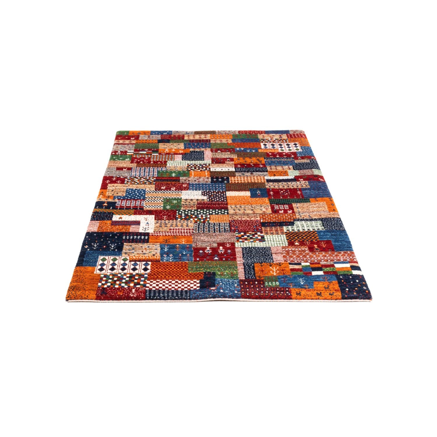 Alfombra Gabbeh - Loribaft Persa - Real - 147 x 100 cm - multicolor