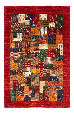 Alfombra Gabbeh - Loribaft Persa - Real - 134 x 90 cm - multicolor