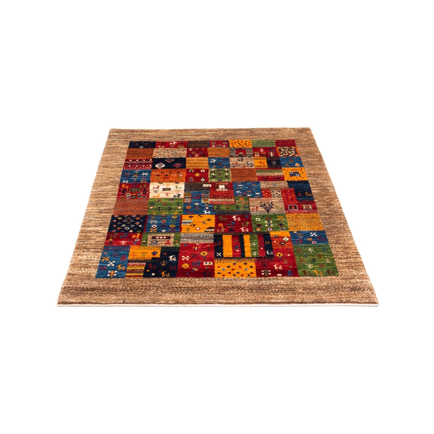 Alfombra Gabbeh - Loribaft Persa - Real - 148 x 100 cm - multicolor