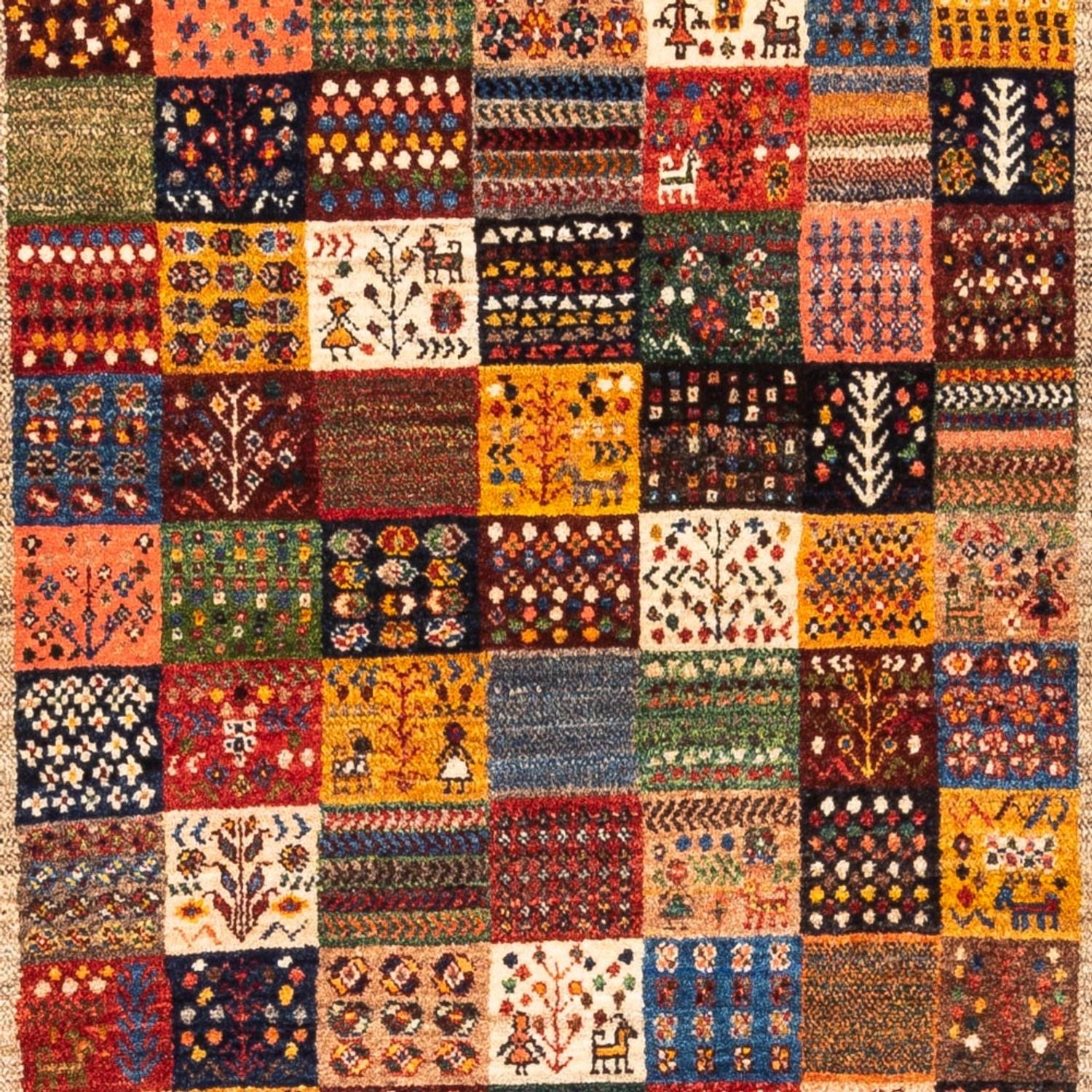 Alfombra Gabbeh - Loribaft Persa - Real - 151 x 104 cm - multicolor