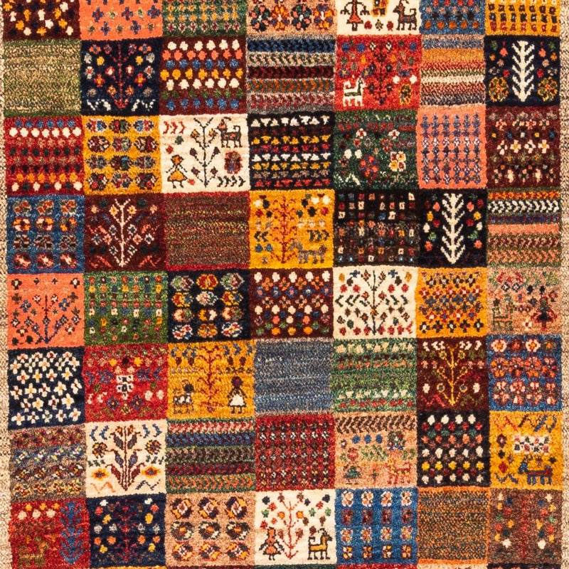 Alfombra Gabbeh - Loribaft Persa - Real - 151 x 104 cm - multicolor