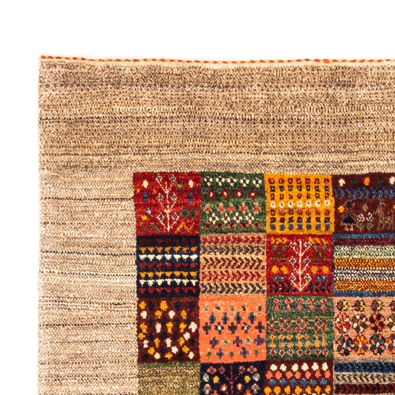 Alfombra Gabbeh - Loribaft Persa - Real - 151 x 104 cm - multicolor
