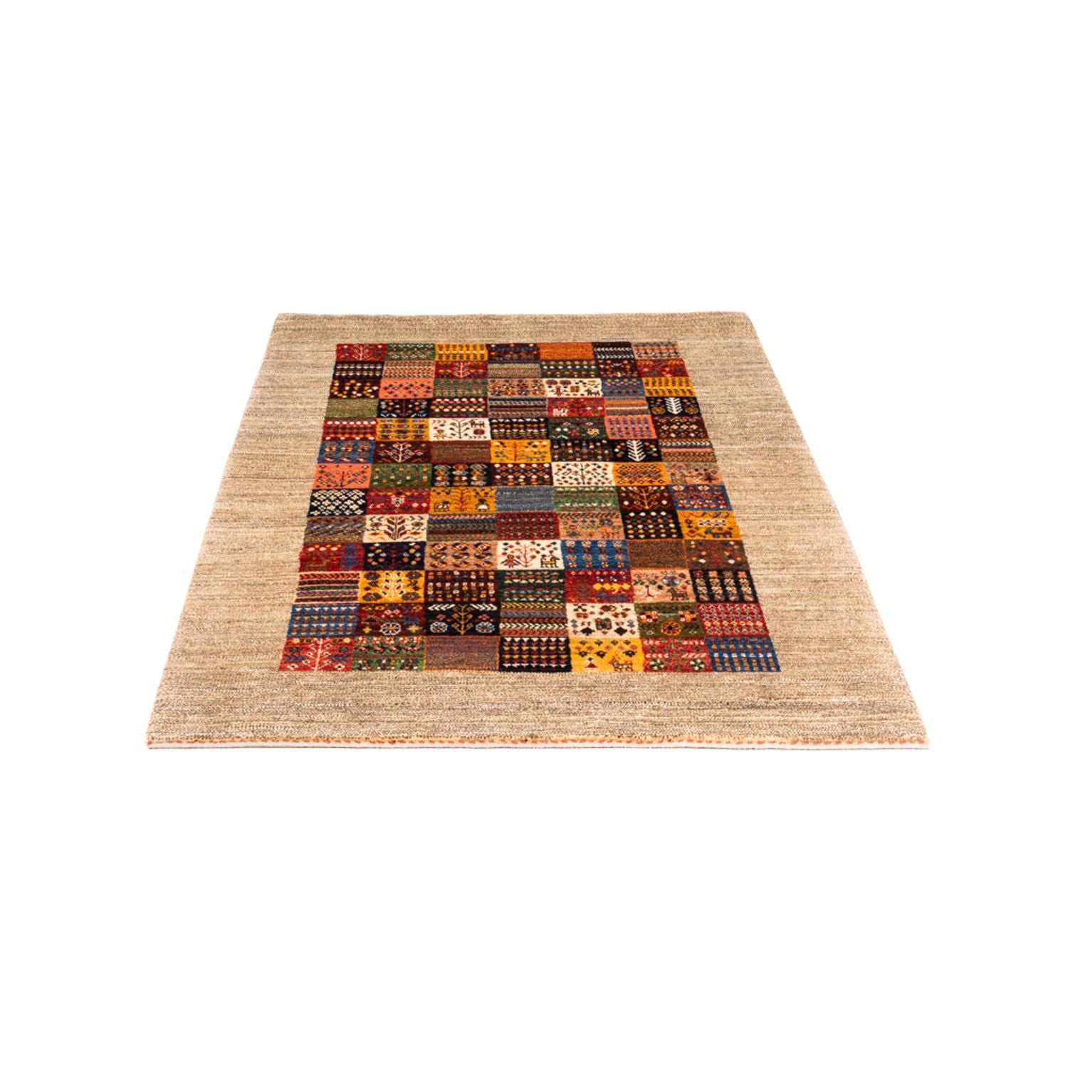 Alfombra Gabbeh - Loribaft Persa - Real - 151 x 104 cm - multicolor