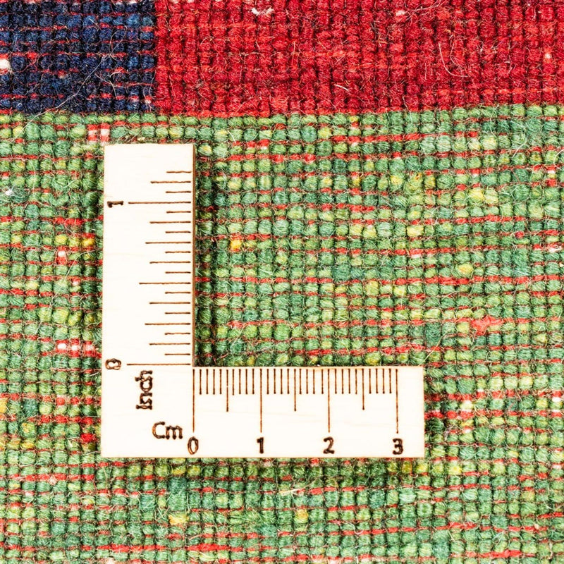 Alfombra Gabbeh - Loribaft Persa - Real cuadrado  - 129 x 120 cm - multicolor