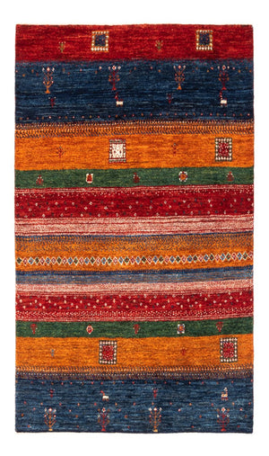 Alfombra Gabbeh - Loribaft Persa - Real - 135 x 85 cm - multicolor