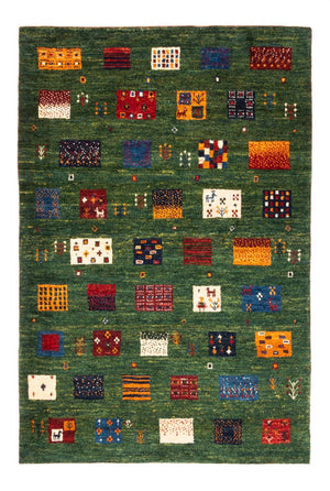 Alfombra Gabbeh - Loribaft Persa - Real - 129 x 88 cm - multicolor