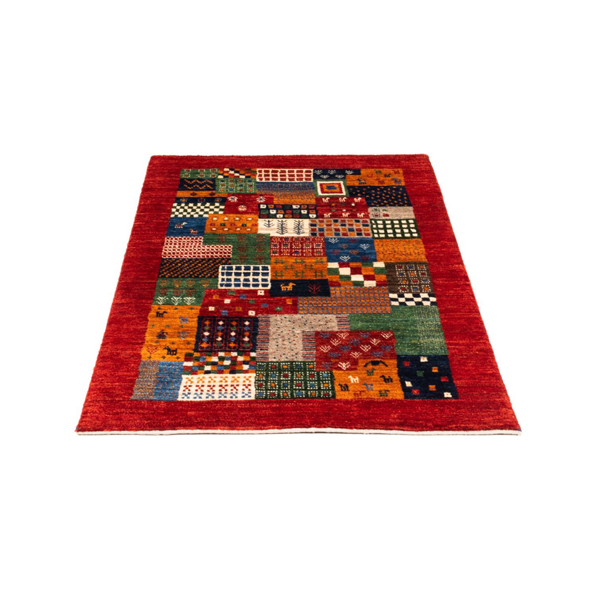 Alfombra Gabbeh - Loribaft Persa - Real - 125 x 80 cm - multicolor