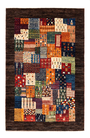 Alfombra Gabbeh - Loribaft Persa - Real - 128 x 86 cm - multicolor