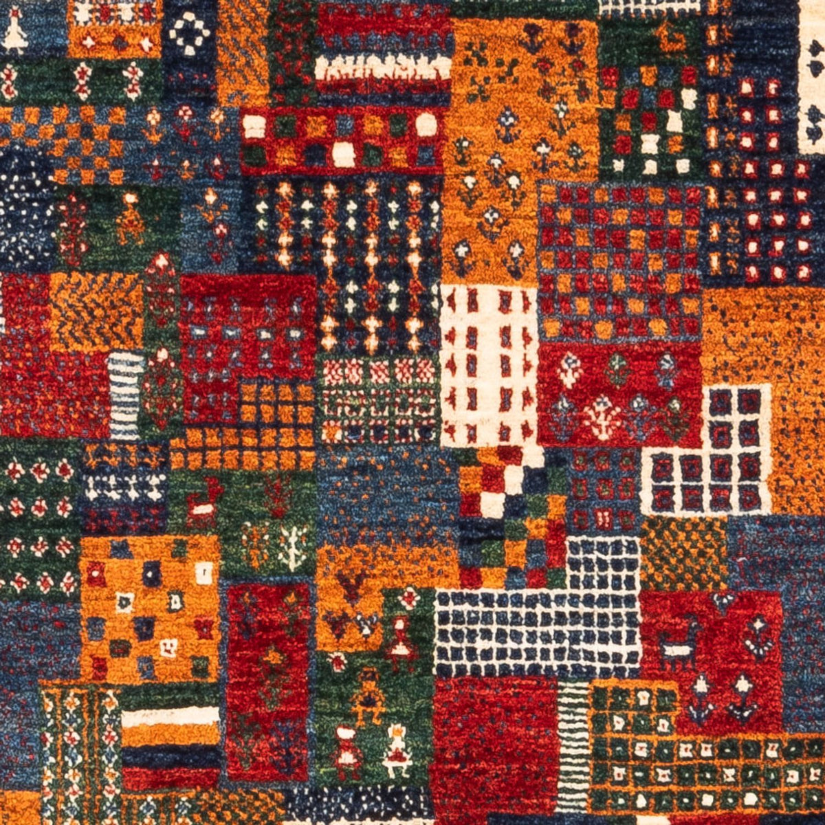 Alfombra Gabbeh - Loribaft Persa - Real - 122 x 82 cm - multicolor