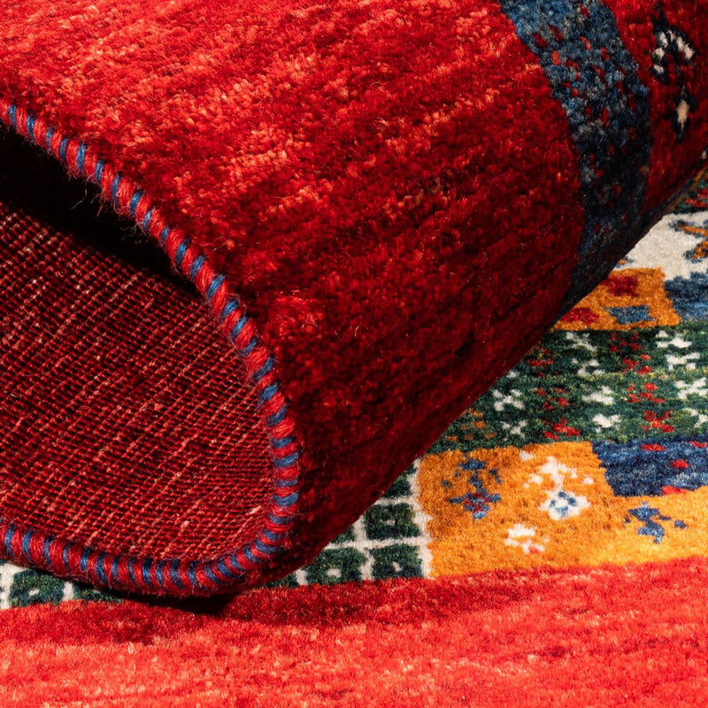 Alfombra Gabbeh - Loribaft Persa - Real - 122 x 82 cm - multicolor