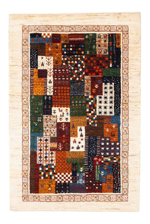 Alfombra Gabbeh - Loribaft Persa - Real - 125 x 82 cm - multicolor