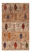 Alfombra Gabbeh - Loribaft Persa - Real - 133 x 83 cm - gris