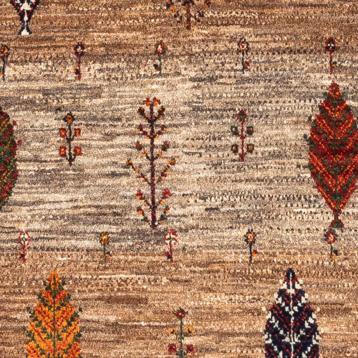 Alfombra Gabbeh - Loribaft Persa - Real - 133 x 83 cm - gris