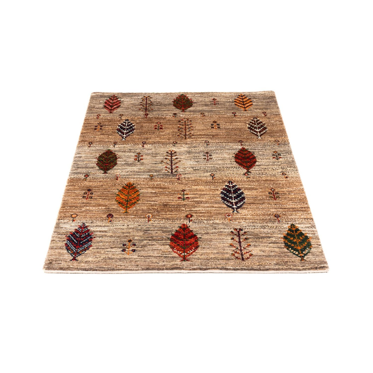 Alfombra Gabbeh - Loribaft Persa - Real - 133 x 83 cm - gris