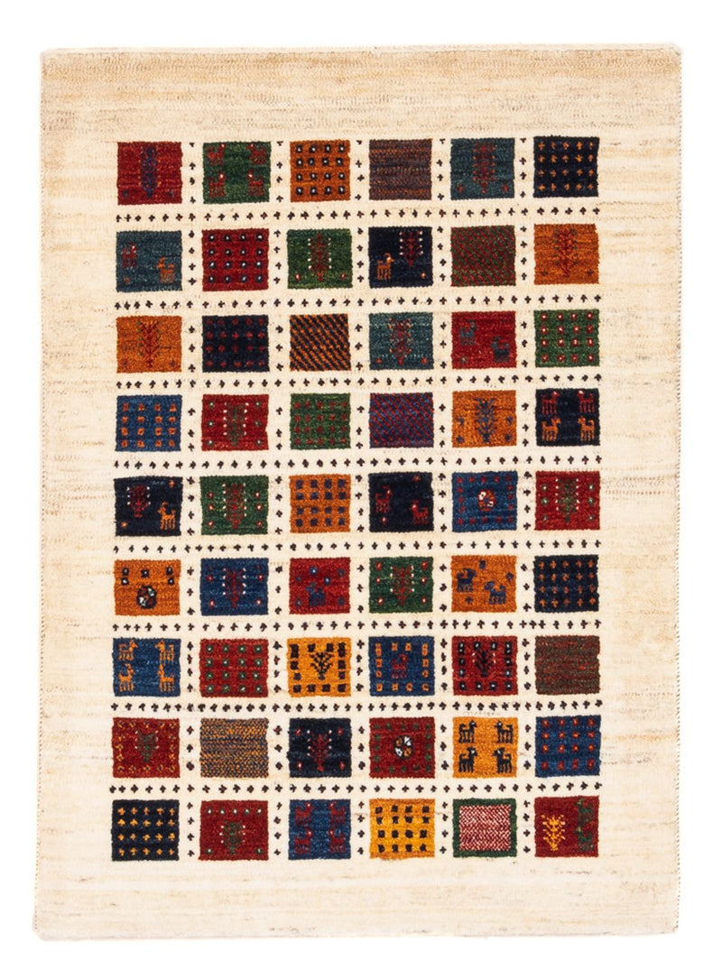 Alfombra Gabbeh - Loribaft Persa - Real - 112 x 80 cm - multicolor