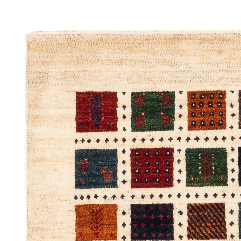 Alfombra Gabbeh - Loribaft Persa - Real - 112 x 80 cm - multicolor