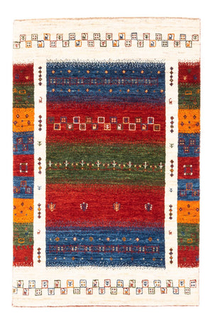 Alfombra Gabbeh - Loribaft Persa - Real - 122 x 82 cm - multicolor