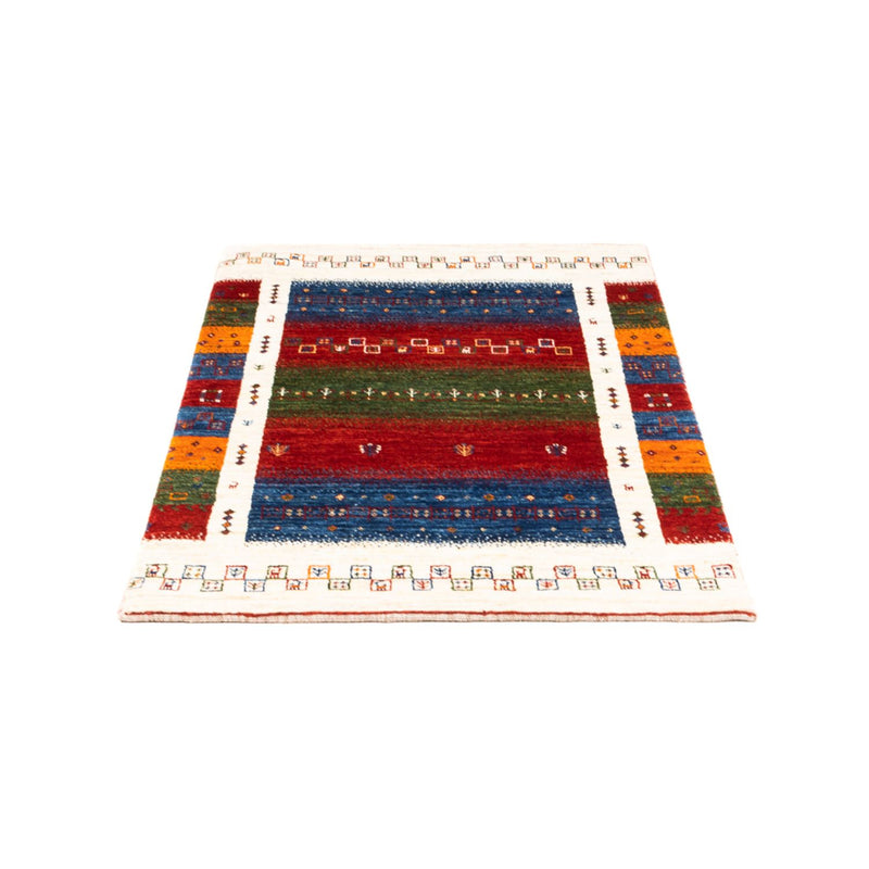 Alfombra Gabbeh - Loribaft Persa - Real - 122 x 82 cm - multicolor