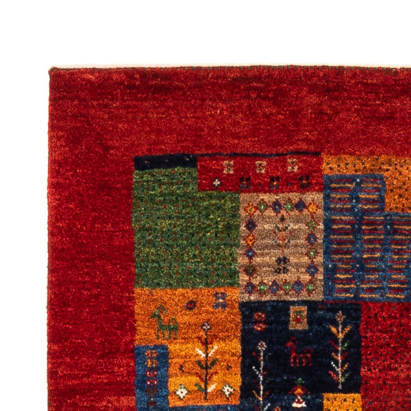Alfombra Gabbeh - Loribaft Persa - Real - 125 x 84 cm - multicolor