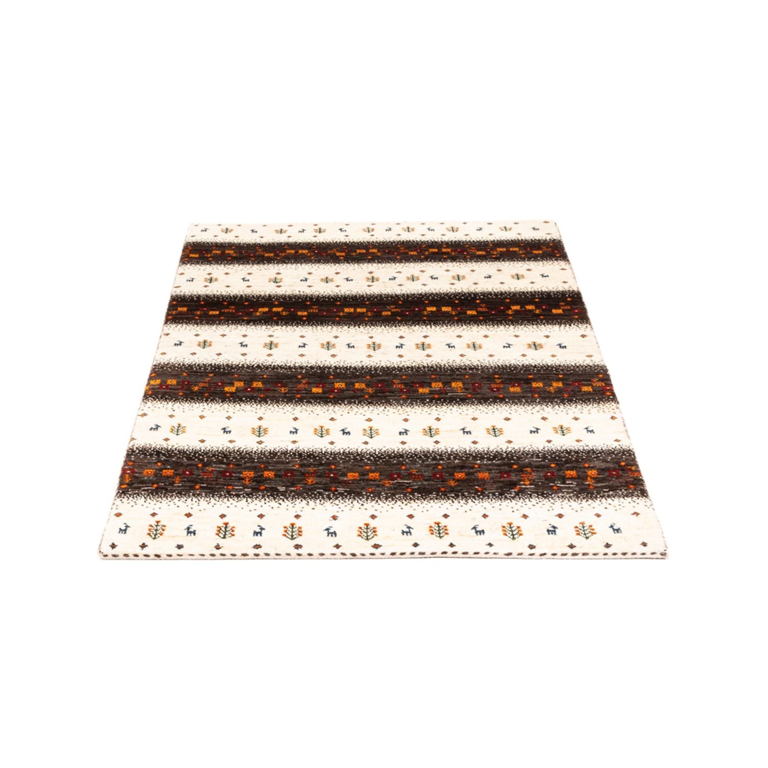 Alfombra Gabbeh - Loribaft Persa - Real - 127 x 83 cm - multicolor