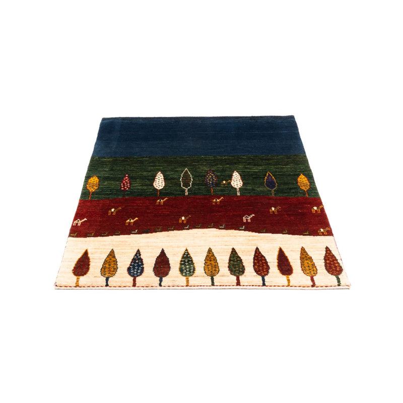 Alfombra Gabbeh - Loribaft Persa - Real - 122 x 83 cm - multicolor