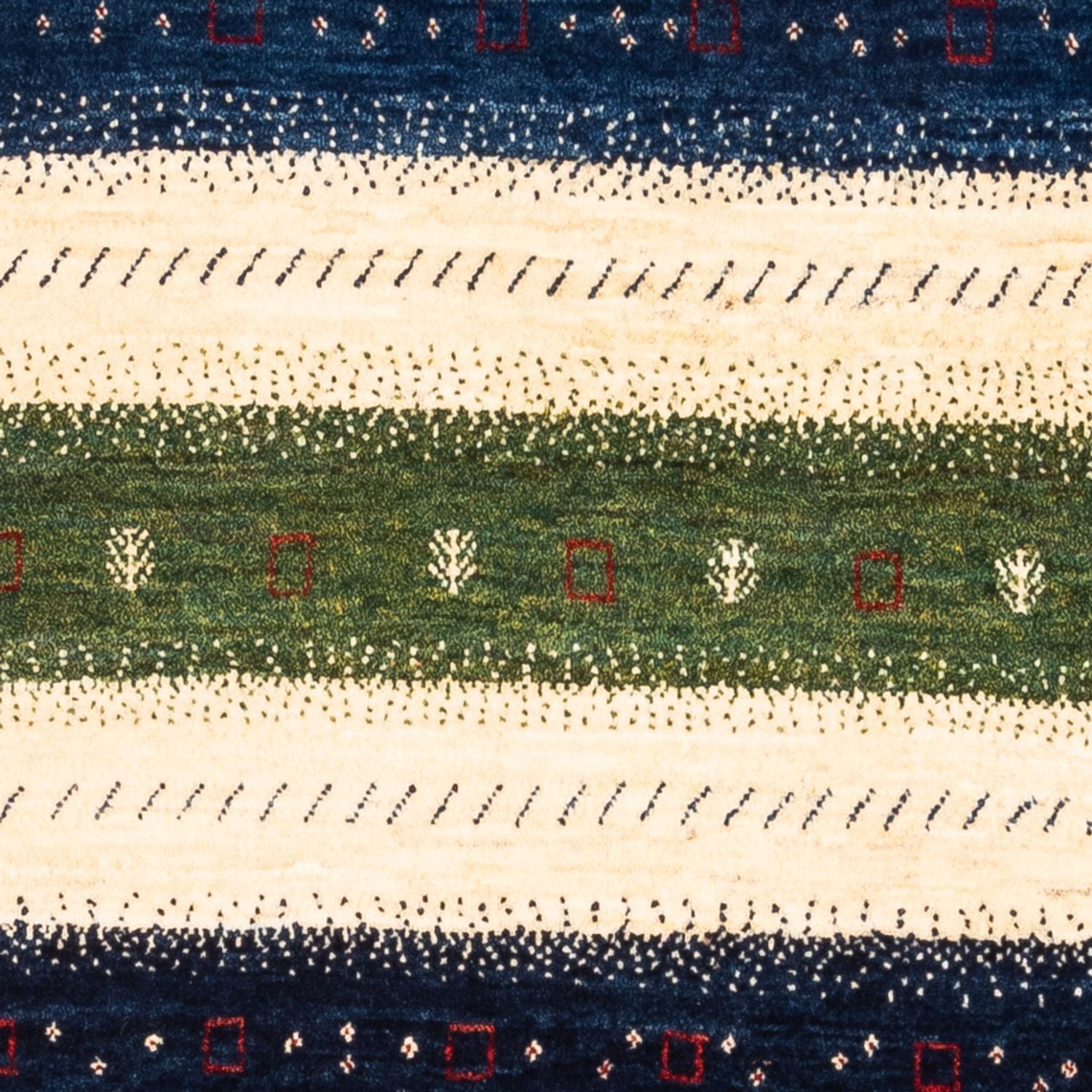 Alfombra Gabbeh - Loribaft Persa - Real - 140 x 85 cm - multicolor