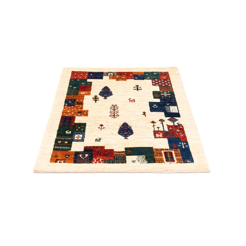 Alfombra Gabbeh - Loribaft Persa - Real - 130 x 85 cm - multicolor