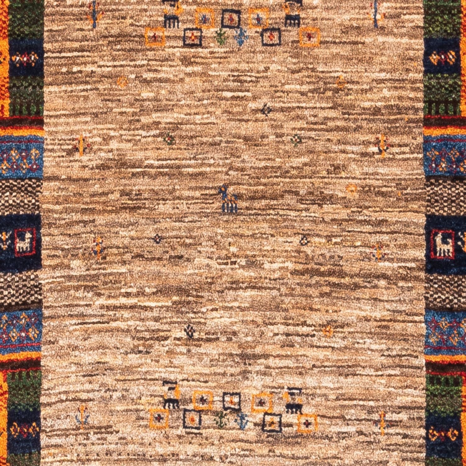 Alfombra Gabbeh - Loribaft Persa - Real - 130 x 87 cm - gris