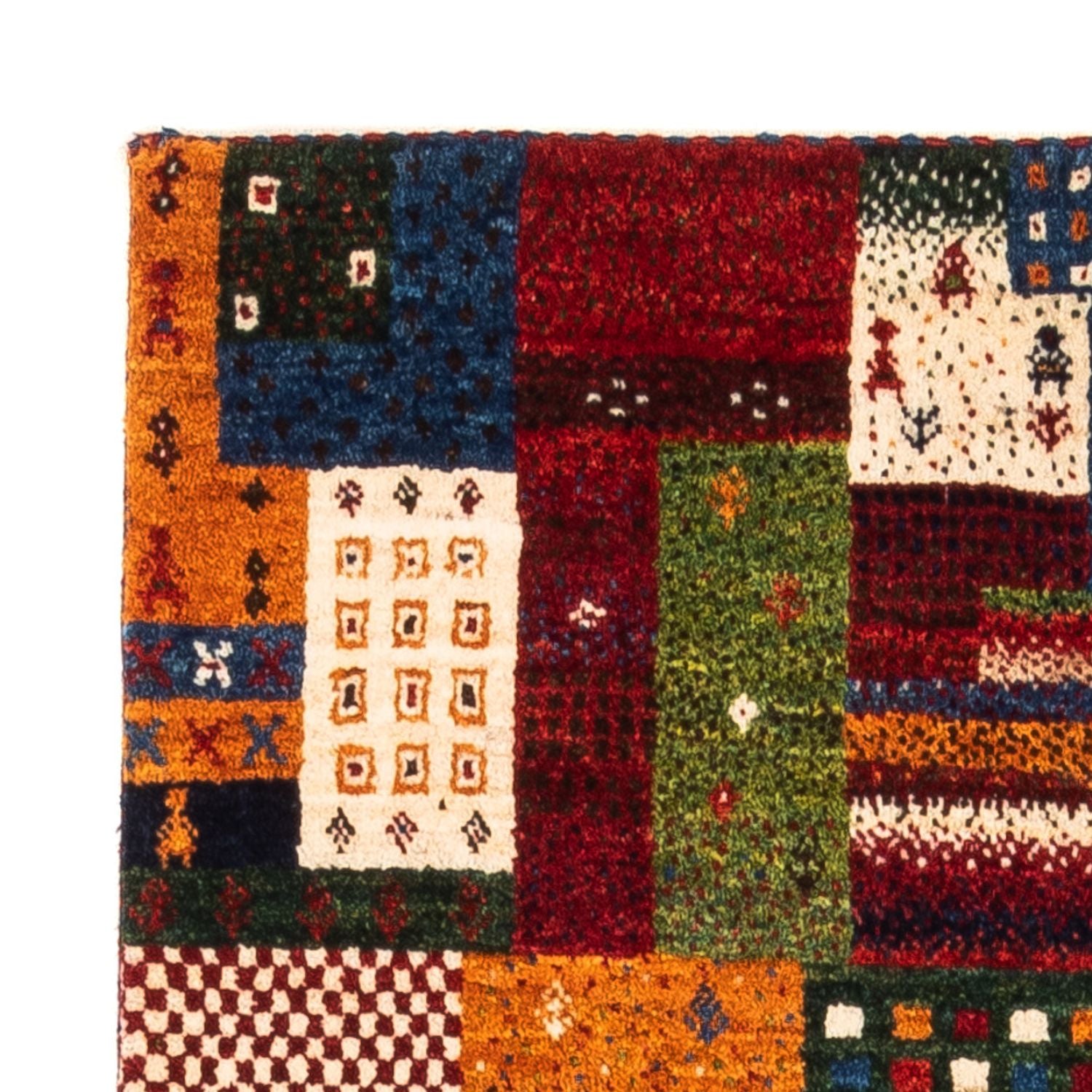 Alfombra Gabbeh - Loribaft Persa - Real - 137 x 85 cm - multicolor