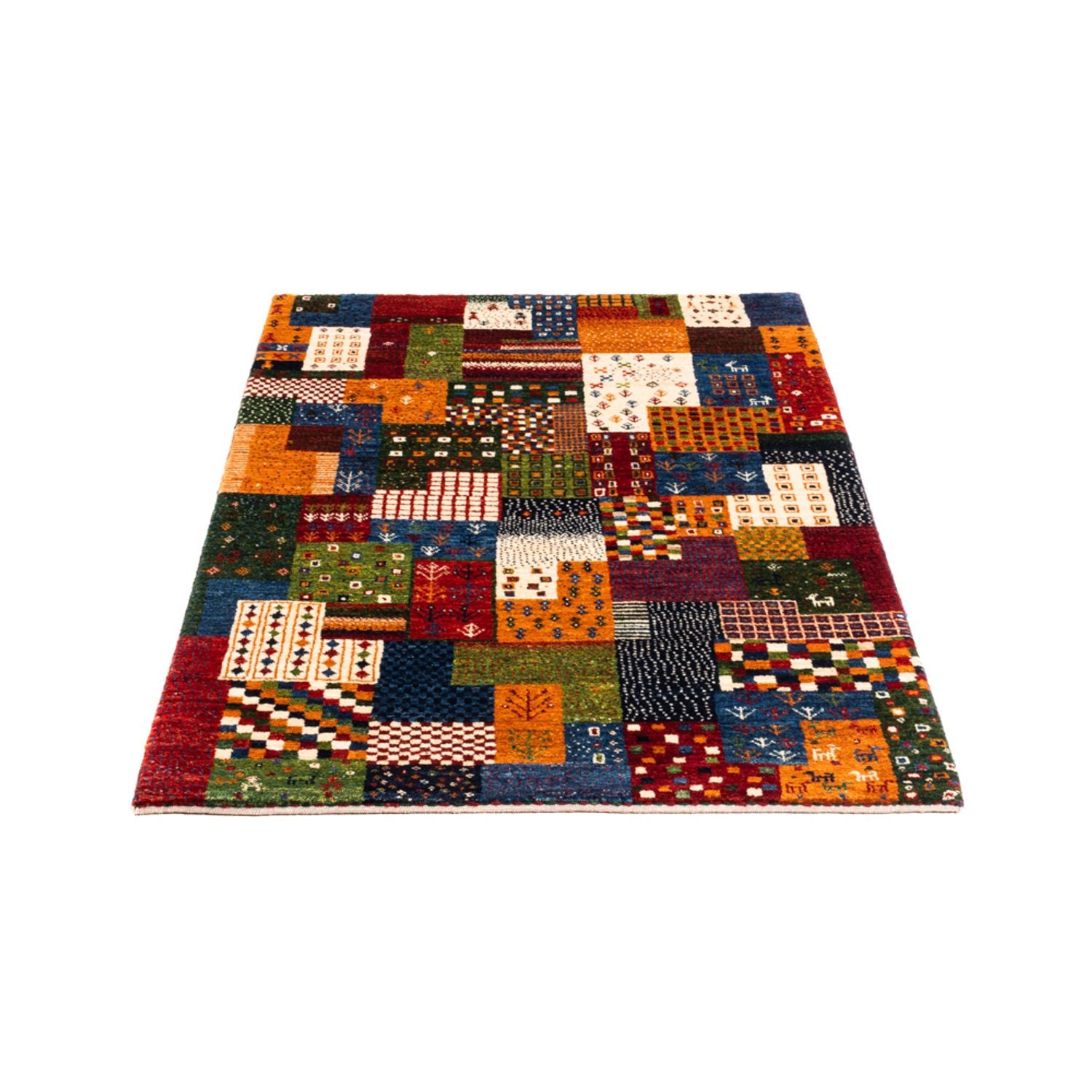 Alfombra Gabbeh - Loribaft Persa - Real - 137 x 85 cm - multicolor