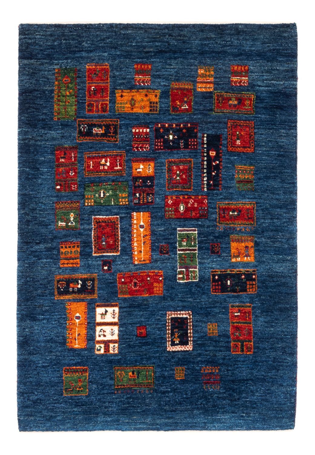 Alfombra Gabbeh - Loribaft Persa - Real - 123 x 86 cm - multicolor