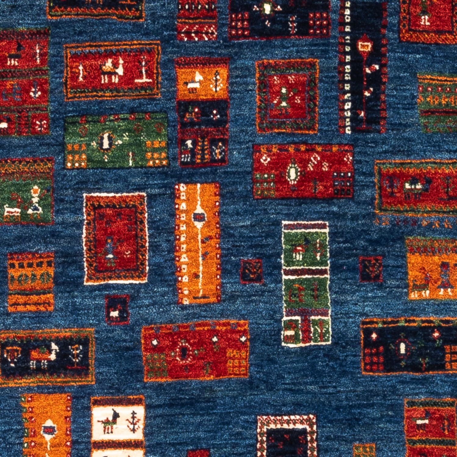Alfombra Gabbeh - Loribaft Persa - Real - 123 x 86 cm - multicolor